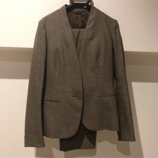 スーツカンパニー(THE SUIT COMPANY)のスーツ　上下セット　ノーカラージャケット　スラックス　秋冬用(スーツ)