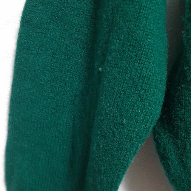 POLO RALPH LAUREN(ポロラルフローレン)の古着　ポロ ラルフ ローレン グリーン　ニット　セーター　緑色　カーディガン メンズのトップス(ニット/セーター)の商品写真