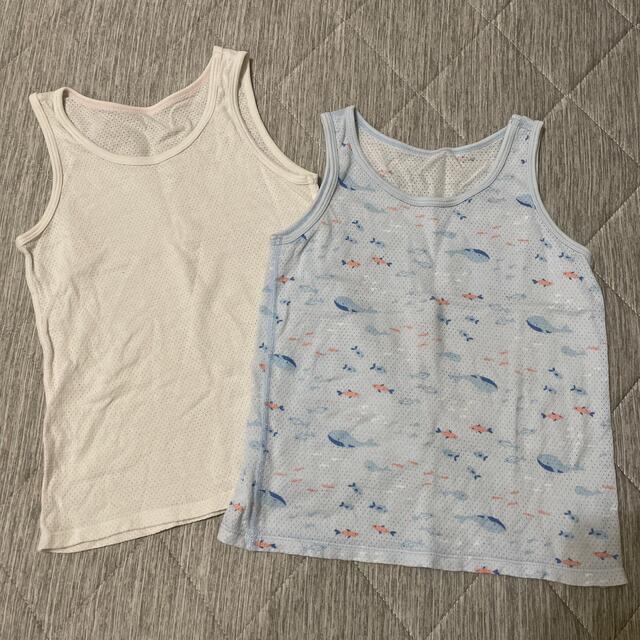 UNIQLO(ユニクロ)のユニクロ　肌着2枚セット　110cm キッズ/ベビー/マタニティのキッズ服男の子用(90cm~)(下着)の商品写真