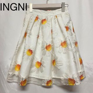 イング(INGNI)のINGNI オーガンジーフラワースカート(ミニスカート)