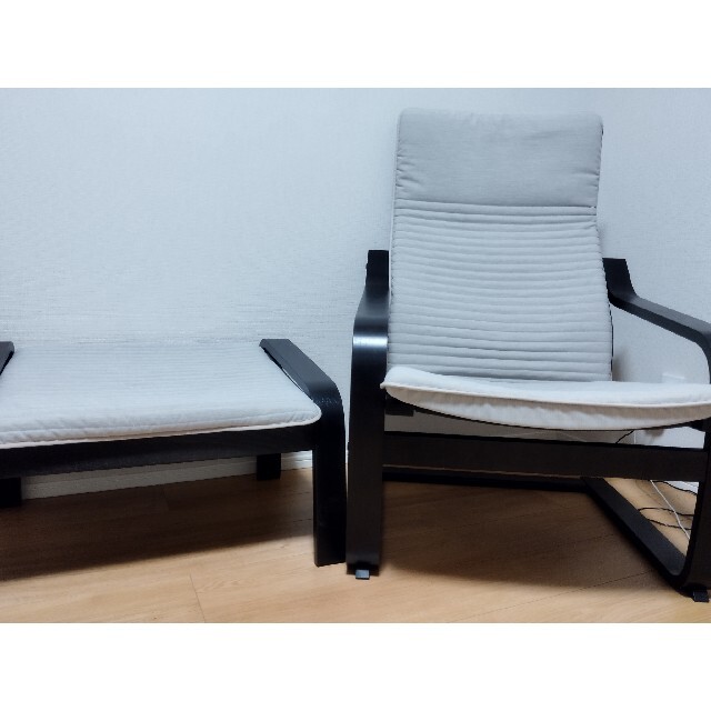 IKEA　ポエング　セット インテリア/住まい/日用品の椅子/チェア(ロッキングチェア)の商品写真