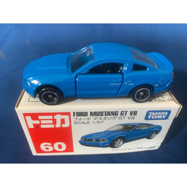 トミカ■60 フォード　マスタング GT V8   (箱いたみ)    ■ エンタメ/ホビーのおもちゃ/ぬいぐるみ(ミニカー)の商品写真