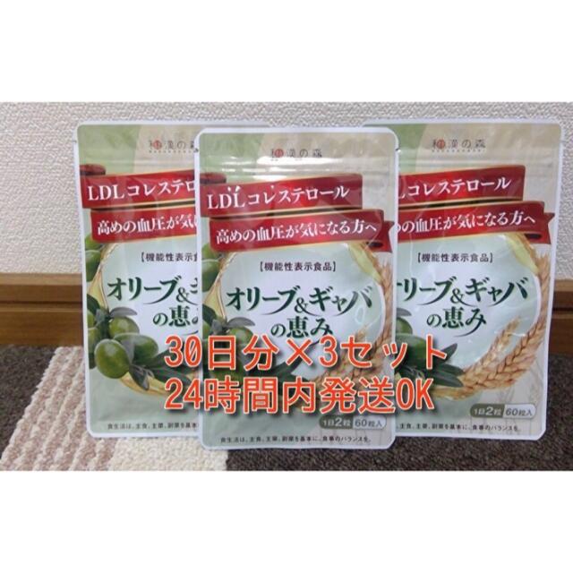 和漢の森 オリーブ&ギャバの恵み 60粒(30日分)×3袋(約3ヶ月分