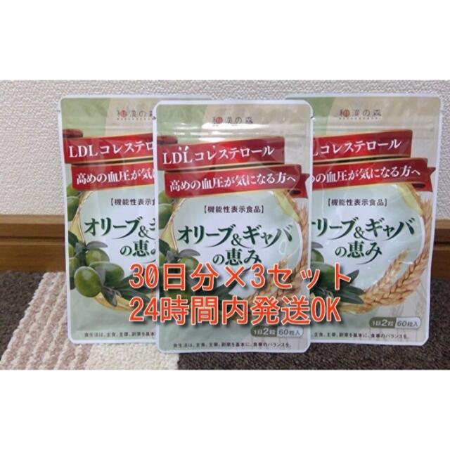 和漢の森 オリーブ＆ギャバの恵み 60粒（30日分）×3袋（約3ヶ月分 ...