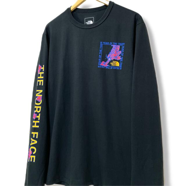 THE NORTH FACE(ザノースフェイス)のあいりさん専用 ☆  新品 ノースフェイス NY ロンT  XXL 3L 黒 メンズのトップス(Tシャツ/カットソー(七分/長袖))の商品写真