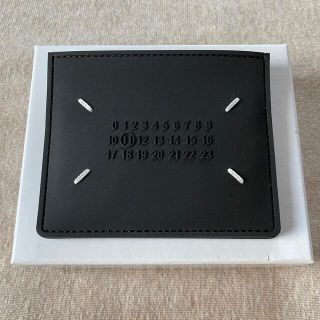 マルタンマルジェラ(Maison Martin Margiela)の22SS新品 メゾン マルジェラ ロゴ  カードケース 財布 ラバー ブラック(長財布)