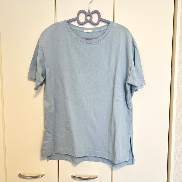 GU(ジーユー)のヘビーウェイトボックスチュニック レディースのトップス(Tシャツ(半袖/袖なし))の商品写真