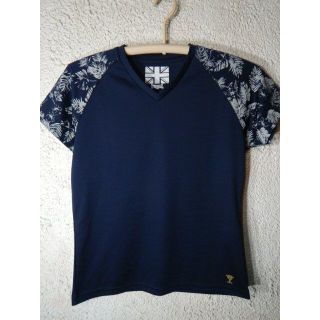 ロンズデール(LONSDALE)の7695　ロンズデール　レディース　半袖　tシャツ　ボタニカル　切替　デザイン(Tシャツ(半袖/袖なし))