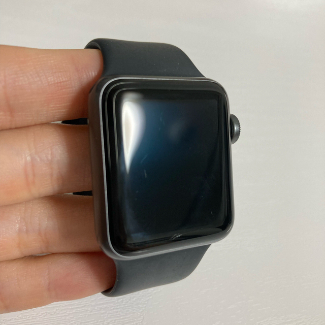 Apple Watch(アップルウォッチ)のApple Watch Series3  38mm GPSモデル　スペースグレイ メンズの時計(腕時計(デジタル))の商品写真