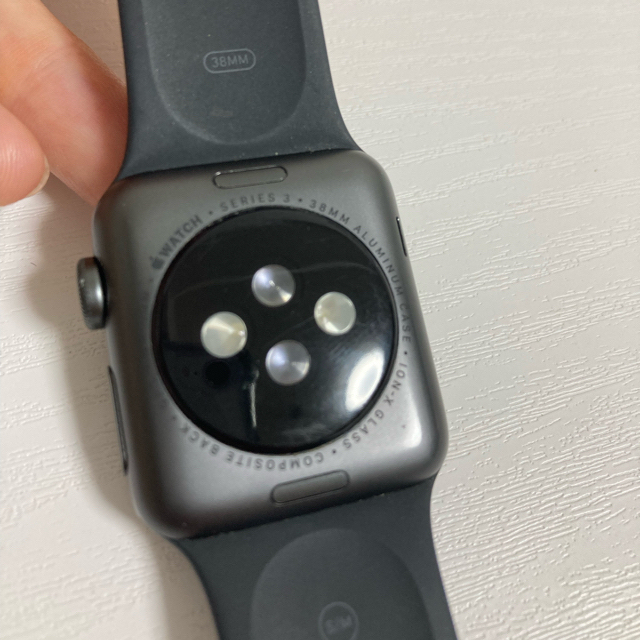 Apple Watch(アップルウォッチ)のApple Watch Series3  38mm GPSモデル　スペースグレイ メンズの時計(腕時計(デジタル))の商品写真