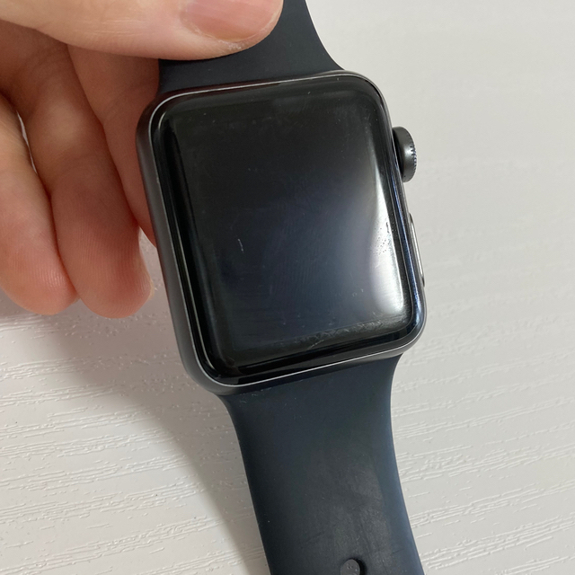 Apple Watch(アップルウォッチ)のApple Watch Series3  38mm GPSモデル　スペースグレイ メンズの時計(腕時計(デジタル))の商品写真