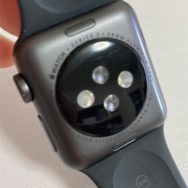 Apple Watch(アップルウォッチ)のApple Watch Series3  38mm GPSモデル　スペースグレイ メンズの時計(腕時計(デジタル))の商品写真