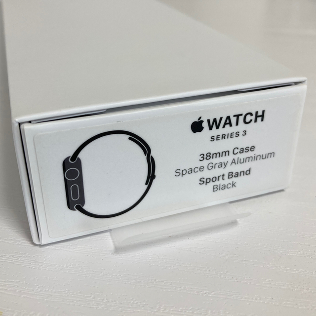 Apple Watch(アップルウォッチ)のApple Watch Series3  38mm GPSモデル　スペースグレイ メンズの時計(腕時計(デジタル))の商品写真