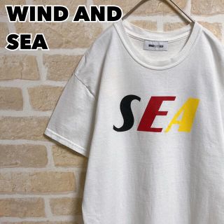 ウィンダンシー(WIND AND SEA)のWIND AND SEA ウィンダンシー Tシャツ 白 両面プリント デカロゴ(Tシャツ/カットソー(半袖/袖なし))