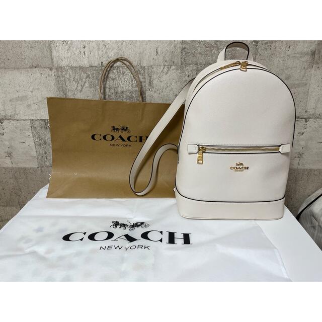 ファスナーポケット×1内部【専用】値下げ【新品】coachコーチ　リュック　バックバッグ