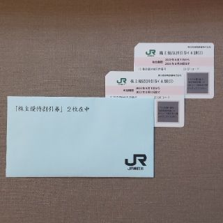 ジェイアール(JR)のJR東日本 株主優待割引券 2枚、サーピス券(その他)