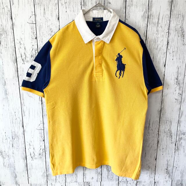 POLO Ralph Lauren ラガーシャツ バイカラー ビックポニー 半袖