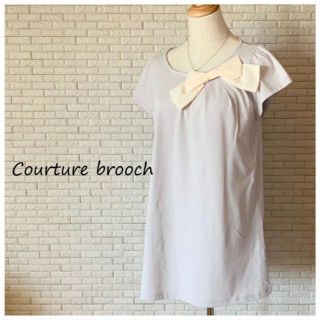 クチュールブローチ(Couture Brooch)のCourture brooch クチュールブローチ 大リボンカットソー　ワールド(カットソー(半袖/袖なし))