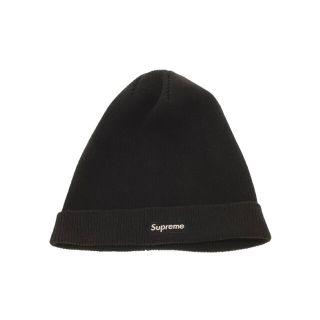 シュプリーム(Supreme)のSupreme ビーニー (ブラック)ニット帽　スモールロゴ　サマーニット(ニット帽/ビーニー)