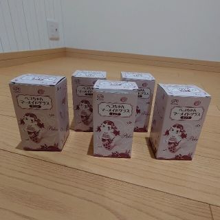 フジヤ(不二家)のペコちゃんマーメードグラス５個セット(食器)