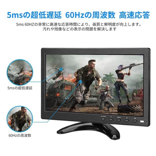 新品！10.1インチモニター液晶小型モニター1280X800 IPS 全視野 - PC