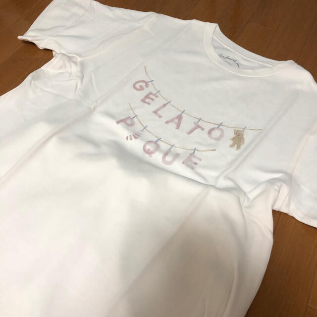 gelato pique(ジェラートピケ)のモーニングベア❤︎ワンポイントTシャツ&ロングパンツ レディースのルームウェア/パジャマ(ルームウェア)の商品写真