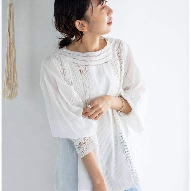 ⭐︎IENA⭐︎ コットンボイル レースブラウス | bombaytools.com