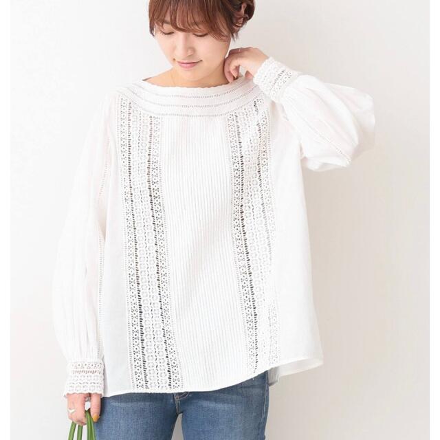 ⭐︎IENA⭐︎ コットンボイル レースブラウス | bombaytools.com