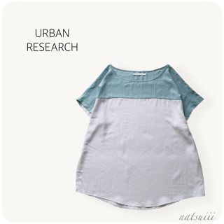 アーバンリサーチ(URBAN RESEARCH)のURBAN RESEARCH アーバンリサーチ . バイカラー ブラウス (シャツ/ブラウス(半袖/袖なし))