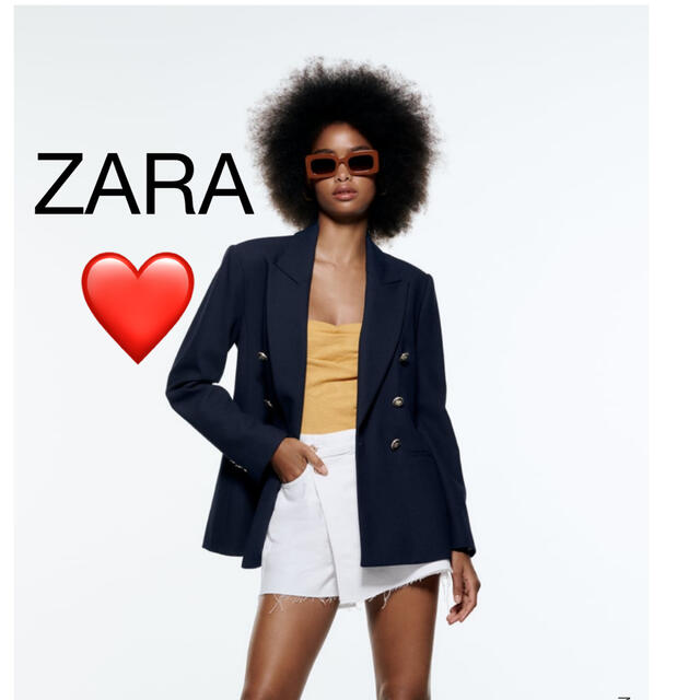 ZARA(ザラ)のZARA 💖💖ダブルブレストブレザー💖💖 レディースのジャケット/アウター(テーラードジャケット)の商品写真