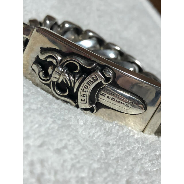 Chrome Hearts(クロムハーツ)の美品 クロムハーツ ID ダガー ブレスレット クラシック 13リンク 正規品 メンズのアクセサリー(ブレスレット)の商品写真