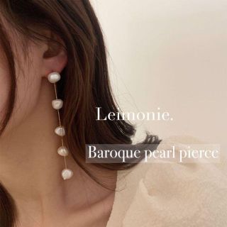 バロック パール ピアス ゴールド バロックパール 大人気 SNS 淡水パール(ピアス)