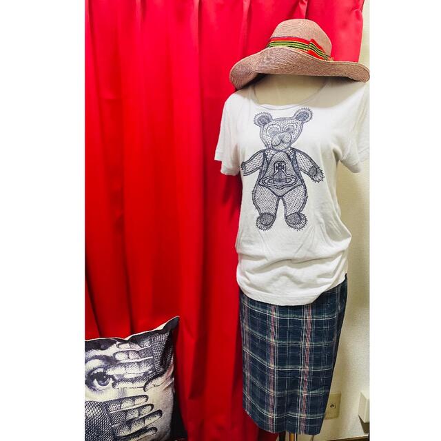 Vivienne Westwood(ヴィヴィアンウエストウッド)のヴィヴィアンテディベアクマオーブ半袖Tシャツカットソー二階堂ヒグチユウコ椎名林檎 レディースのトップス(カットソー(半袖/袖なし))の商品写真