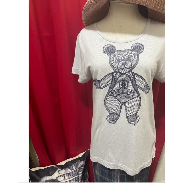 Vivienne Westwood(ヴィヴィアンウエストウッド)のヴィヴィアンテディベアクマオーブ半袖Tシャツカットソー二階堂ヒグチユウコ椎名林檎 レディースのトップス(カットソー(半袖/袖なし))の商品写真