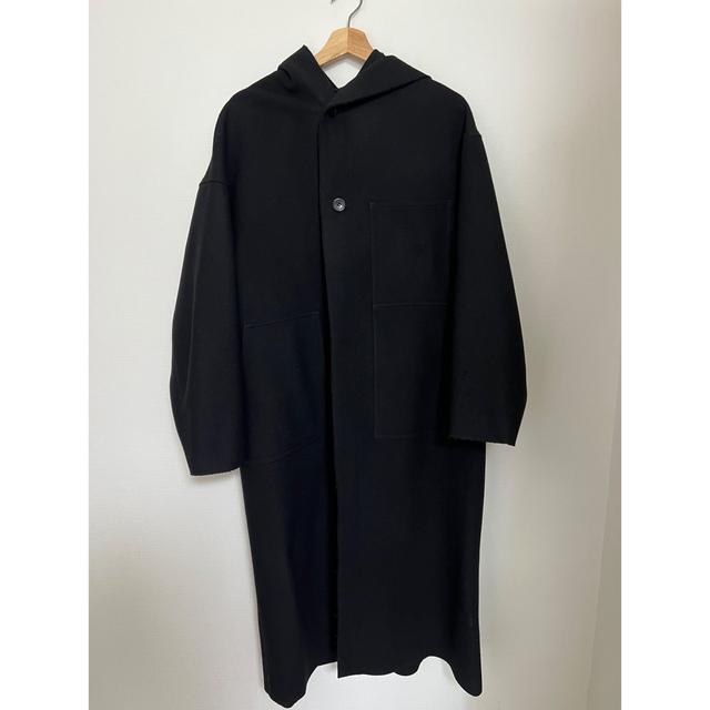 HYKE(ハイク)のHYKE   MELTON HOODED WORK COAT レディースのジャケット/アウター(ロングコート)の商品写真