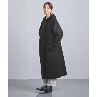 ハイク(HYKE)のHYKE   MELTON HOODED WORK COAT(ロングコート)