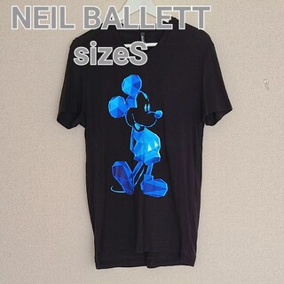 ニールバレット(NEIL BARRETT)のNEIL  BALLETT×DISNEYミッキーマウス プリントVネックTシャツ(Tシャツ/カットソー(半袖/袖なし))