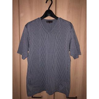 ミッシェルクランオム(MICHEL KLEIN HOMME)のミッシェルクランオム　Vネックじ柄カットソー(Tシャツ/カットソー(半袖/袖なし))