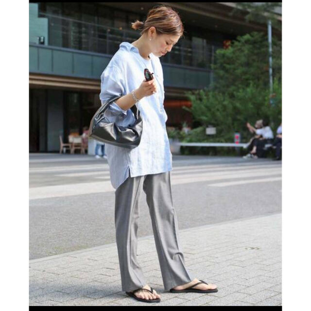 ドゥーズィエムクラス LINEN WASH シャツ サックスブルー - シャツ