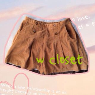 ダブルクローゼット(w closet)のw closet☆ショートパンツ(ショートパンツ)