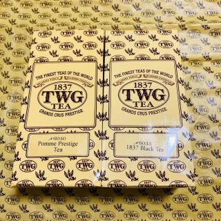 TWG【セット】1837ブラックティー＋ポムプレステージティー(茶)