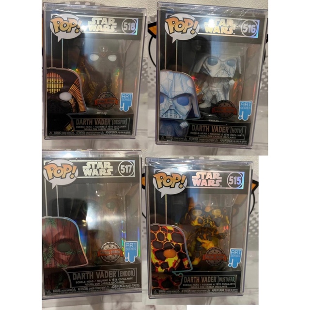 FUNKOPOPレア限定FUNKO POP! 　SW ダースベイダー　アートシリーズ　4セット