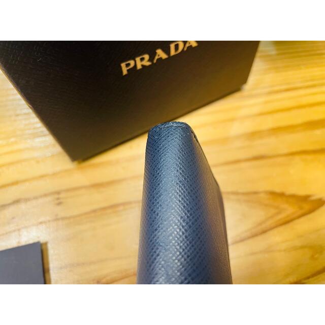 PRADA(プラダ)のプラダ　キーケース　サフィアノ　ストライプ　コインケース　ファスナー メンズのファッション小物(キーケース)の商品写真
