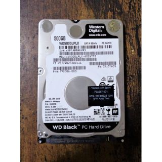WD Black 500GB HDD 2.5インチ 7mm(PCパーツ)