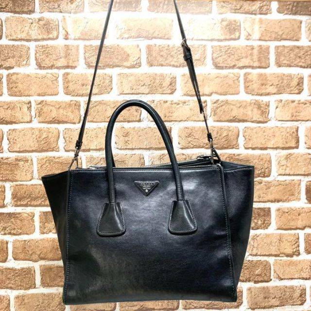 PRADA オールレザー 2wayバッグ 4174 - coastalcareeracademy.com
