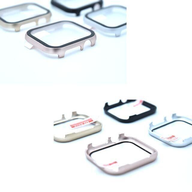 □アップルウォッチ ケース カバー アルミニウム 全シリーズ対応 前面保護 メンズの時計(その他)の商品写真