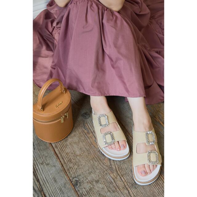 Herlipto♡Double Strap Crystal Sandals 38-