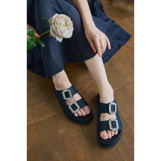 Herlipto♡Double Strap Crystal Sandals 38