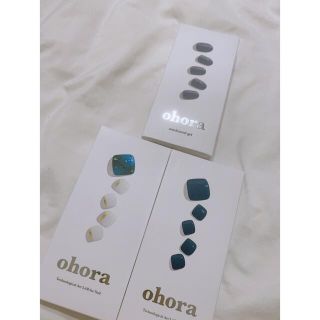 ohora ジェルネイル グリーンブルー系セット❁(ネイル用品)