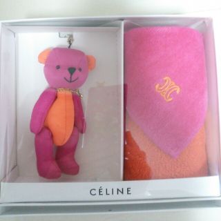 セリーヌ(celine)のCELINEのハンカチ&くまのストラップ(ハンカチ)